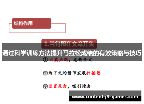 通过科学训练方法提升马拉松成绩的有效策略与技巧 通过科学训练方法提升马拉松成绩的有效策略与技巧
